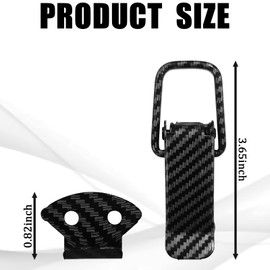 Hirificing 2PCS Quick Release Bumper Clips Car Bumper Clips Repair Kit, Car Clips for Front Rear Bumper Fastener Kit, Carbon Fiber Auto Bumper Trunk Fender Security Hook Lock Clips Hasp Kit(Large)