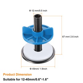 sourcing map Kitchen Faucet Hole Cover Copper, 2" Sink Hole for 0.5"-1.6" Plate Cover Stopper Cover Blanking Tap Hole Plug for Kitchen Bathroom, Grey