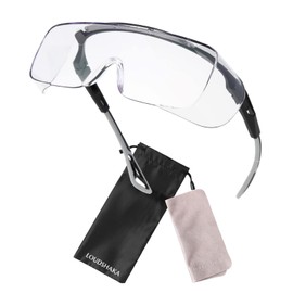 LOUDSHAKA LSAF20-26 Goggles, Protective Glasses, Dustproof Glasses, Medical Use, Infection Prevention, Safety Glasses, Protective Goggles, Work Goggles, Hay Fever, EN166 ANSI Z87.1 Passed (High-end