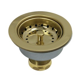 Kingston Brass Tacoma Snap-N-Tite Sink Basket Strainer Polished Brass Polished