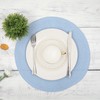 SHACOS Round Braided Placemats Set of 4 Washable 15 inch