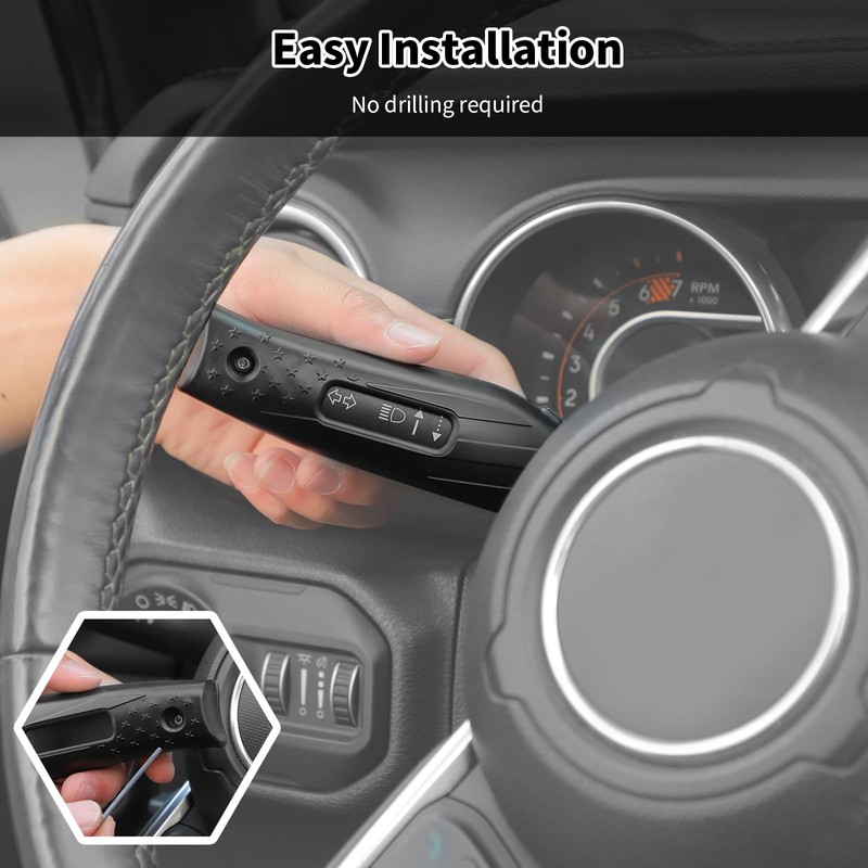 HTHE Interior Turn Signal Lever Extension Blinker Switch Housing Compatible
