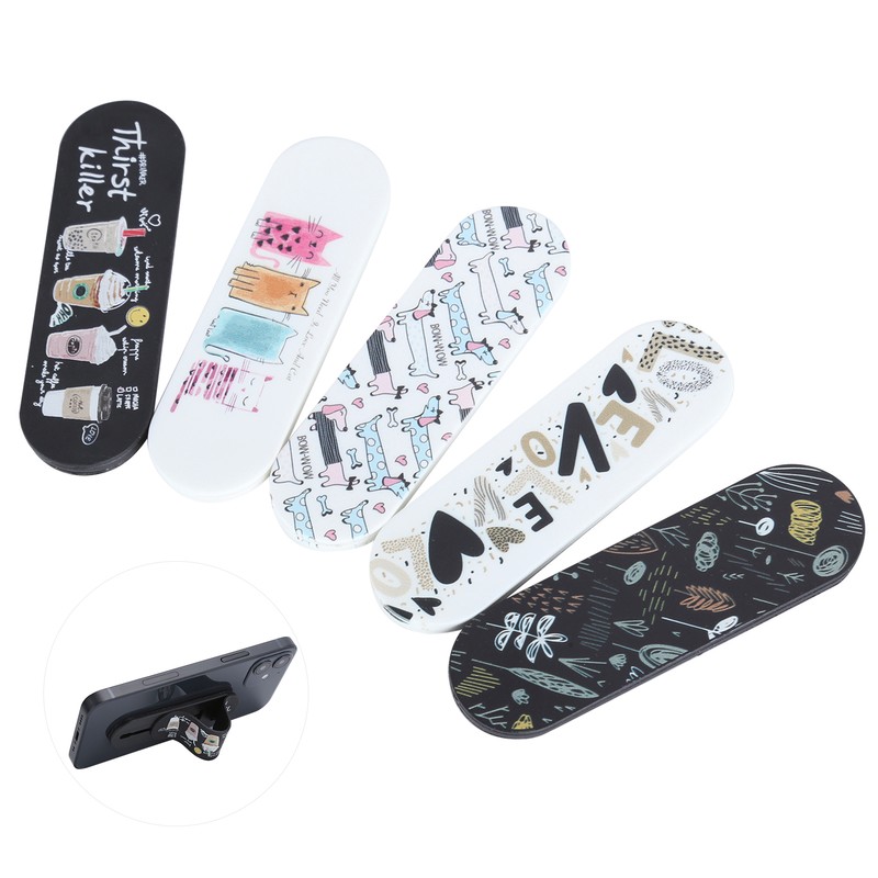5Pcs MOMO STICK Smart Phone Adjustable Stand Finger Strap Reusable