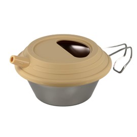 Ginrum Shera Cup, Silver, Sierra Lid, Set Graduation, Titanium, Stainless Steel, Can Be Used Even With Boiling Water, Simple Cooking, Outdoors, Portable, For Bbq, Camping, Dishes, Camping, Climbing, Cooking, Camping (10.1 fl oz (300 ml) + Sierra Lid)