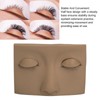 Eyelash Practice Mannequin Face Silicone Lash Mannequin Head with Double