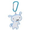 Crayon Shin-chan [Bag Charm] Light Keychain with Reel / Shiro