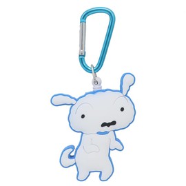 Crayon Shin-chan [Bag Charm] Light Keychain with Reel / Shiro