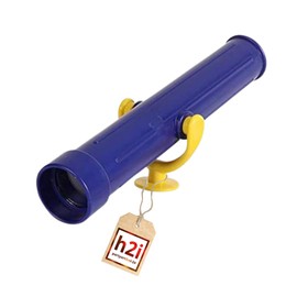 h2i Telescopic Play Tower & Playhouse, Children's Telescope Made of Weatherproof Plastic, No Optical Magnification, Children's Telescope, Play Tower Accessories, Blue