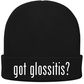 got Glossitis? - Soft Adult Beanie Cap, Black, One Size