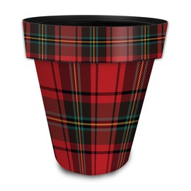 Briarwood Lane Holiday Plaid Large Planter