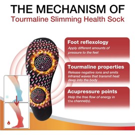 Heated Socks, Self-Heating Socks, 2 Pairs of Foot Warmer Socks, Tourmaline Socks, Winter Thermal Socks, Warm Feet, Ski Socks for Skiing, Socks Men Women for Outdoor Activities in Winter
