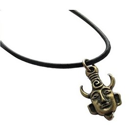 2pcs Supernatural Dean Winchester Mask Amulet Demon Pendant Necklace