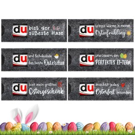 BOFUNX 6pcs Ostern Geschenke Ostern Schokolade Verpackung Hülle Filz Geschenk Ostern Schokolade Geschenk Ostern Geschenkbox Frohe Ostern Deko