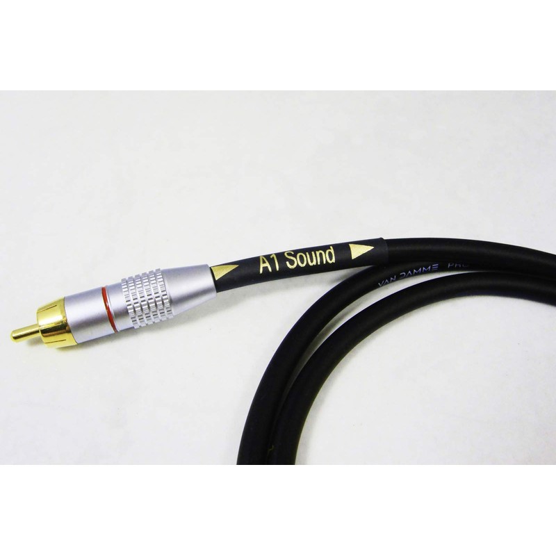 Van Damme Black Ultra X Subwoofer Cable 10 Metre Single