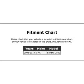 Front Steering Pitman Arm Compatible With GMC Savana 2500 2003 2004 2005 2006 2007 2008 2009 2010 2011 2012 2013 2014 2015 2016 2017 2018 2019 PC-596169