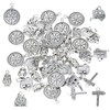 Honbay 50PCS Alloy Camping Charms Pendant Camper Trailer Compass Fire