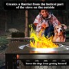 Lezbanz Fire Pit Surround Tabletop Use for Solo Stove Bonfire