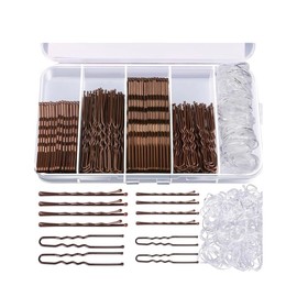 100 Horquillas para Cabello, 100 Pasadores para de 2 Pulgadas, Horquillas para Cabello Grueso y 100 Bandas para