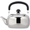 Wahei Freiz SR-97 Round Teapot with Handle, Stainless Steel, Sensha