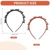 Landrain Pack of 4 Hair Bands with Clips Double Layer