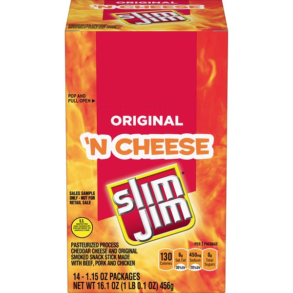 Delgado Jim Cheese Jalapeno 1.15 Ounce (Pack of 14)