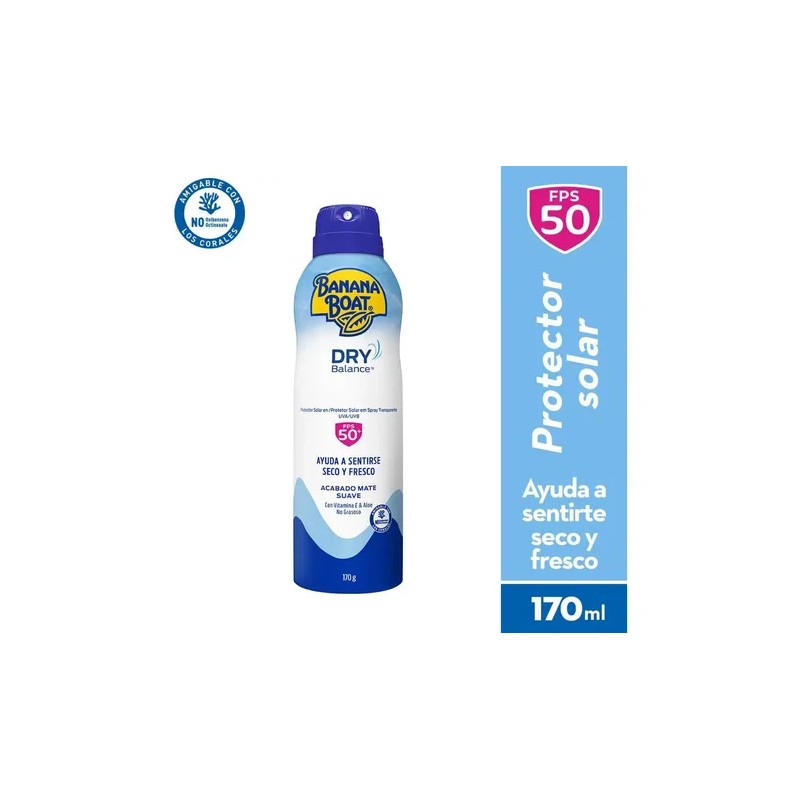 Protector Solar Banana Boat Dry Balance Fps50 170g (220ml)