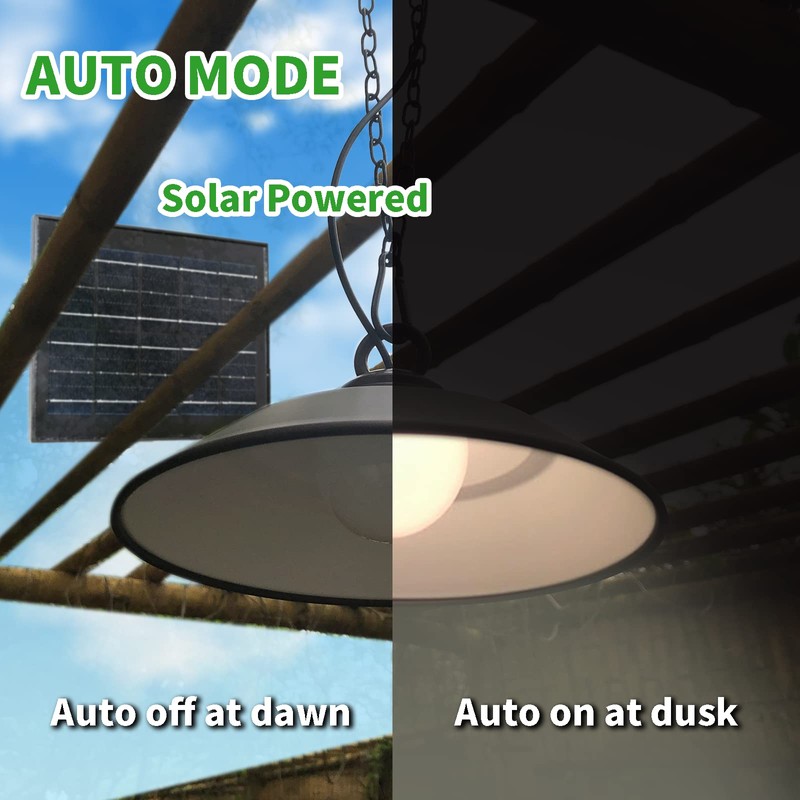 Involux Solar Pendant Light with Remote Control, 300LM Dusk to