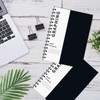 Rinrda A5 Graph Paper Spiral Notebook 8.5" x 5.7"-4 Pack