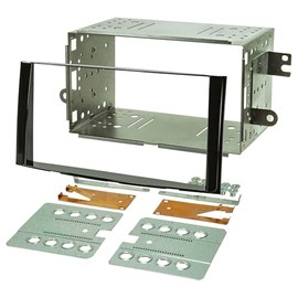 tomzz Audio 2411-000 Double DIN Radio Faceplate Compatible with Daihatsu Terios J2 from 2007 Piano Lacquer Black