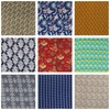 Marubhumi Set of 10 Multicolored Reusable Cloth Napkins - Soft,