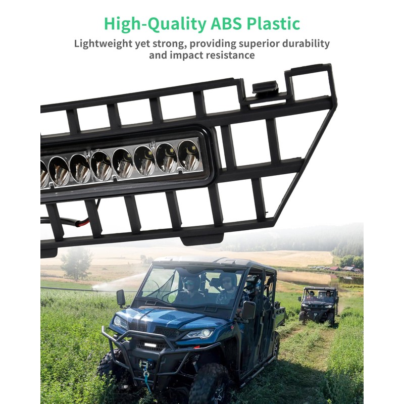 SLORIMOD Front Mesh Grille with LED Accent Light Bar for