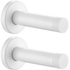 2 Pack White Wall Mounted Door Stopper, 304 Stainless Steel