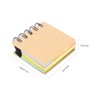 AOKWAWALIY 3 Piece Sticky Notepad Ring, Mini Notebook, Mini Notebook,