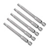 CoCud Hex Screwdriver Bits, 3/16" Hex 75mm Length 1/4" Hex