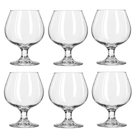 Aeisage Crystal Brandy Glasses Set of 6 Large Capacity 11 Ounce High Stem Wine Glasses 6 Pcs Set Transparent Drinking Cups Dishwasher Safe