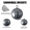 Dr.Fish Cannonball Sinkers Saltwater Ocean Fishing Weights Trolling Downrigger Weights