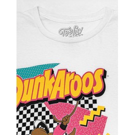 Tee Luv Men's Dunkaroos Cartoon Kangaroo T-Shirt, White, 3XL