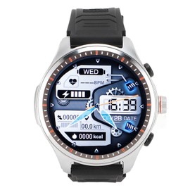 Smart Watch, Answer and Make Calls, HD Screen Fitness Tracker Music Player Smart Watch with Earbuds, Fitness Watch for Android iOS (Silver)