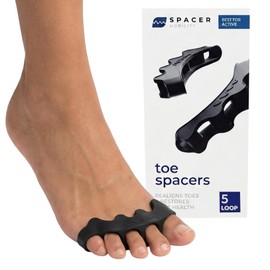 Spacer Mobility The Toe Spacer from, Recovery from the Ground Up, Correct Bunions, Plantar Fasciitis, & Correct Toes | Unisex Therapeutic Toe Spacer - Relieve Foot Pain and Tension | 5-Loop