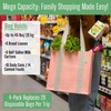 VENO 4 Pack Reusable Grocery Shopping Bags, Valentines Day Small
