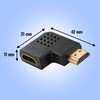 Poppstar HDMI Right-Angle Plug Type A, Right-Angle, Angle 270 &