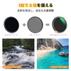 K&F Concept 72mm Variable ND Filter, ND4-64 & CPL Filter,