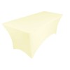 pod linen spandex stretch cover tablecloth for 6ft table 1SIDE