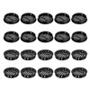 sourcing map 30Pcs 50mm/1.97" Circular Soffit Air Vents, Plastic Soffit