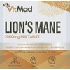 Lions Mane 2000mg per Tablet with Black Pepper for Maximum