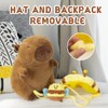 XPJBKC Capybara Cuddly Toy, Capybara Plush Toy Equipped with Bee