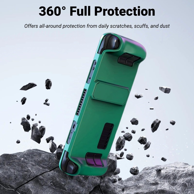 Steam Deck Case, Kickstand Protective Shell Compatible With OLED Model,