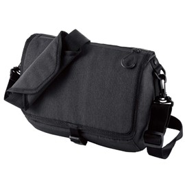 Elecom DGB-SSF02SBK Camera Case, Mirrorless SLR Camera, Shoulder Bag, Magnetic Flap, Small, Black