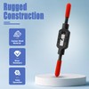 Mesee Adjustable Tap Wrench Plastic Dipped Handle Thread Tap Holder