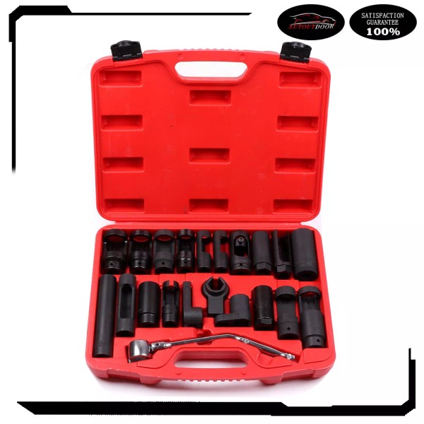 autoutdoor 21 Pcs Oxygen Sensor Special Socket Set for Removing